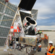 The SuperBIT telescope being prepared at the Timmins Stratospheric Balloon Base in Canada in 2019.